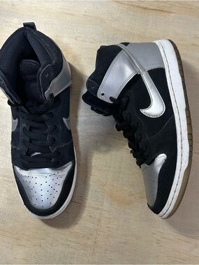 Nike Dunk SB High Tin Man 2015 Zoom Air Black Silver White 305050-023 Sneaker 10